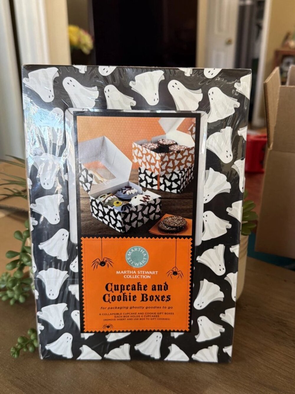 Martha Stewart Halloween Cupcake & Cookie Collapsible Boxes - 6 Count - NIP
